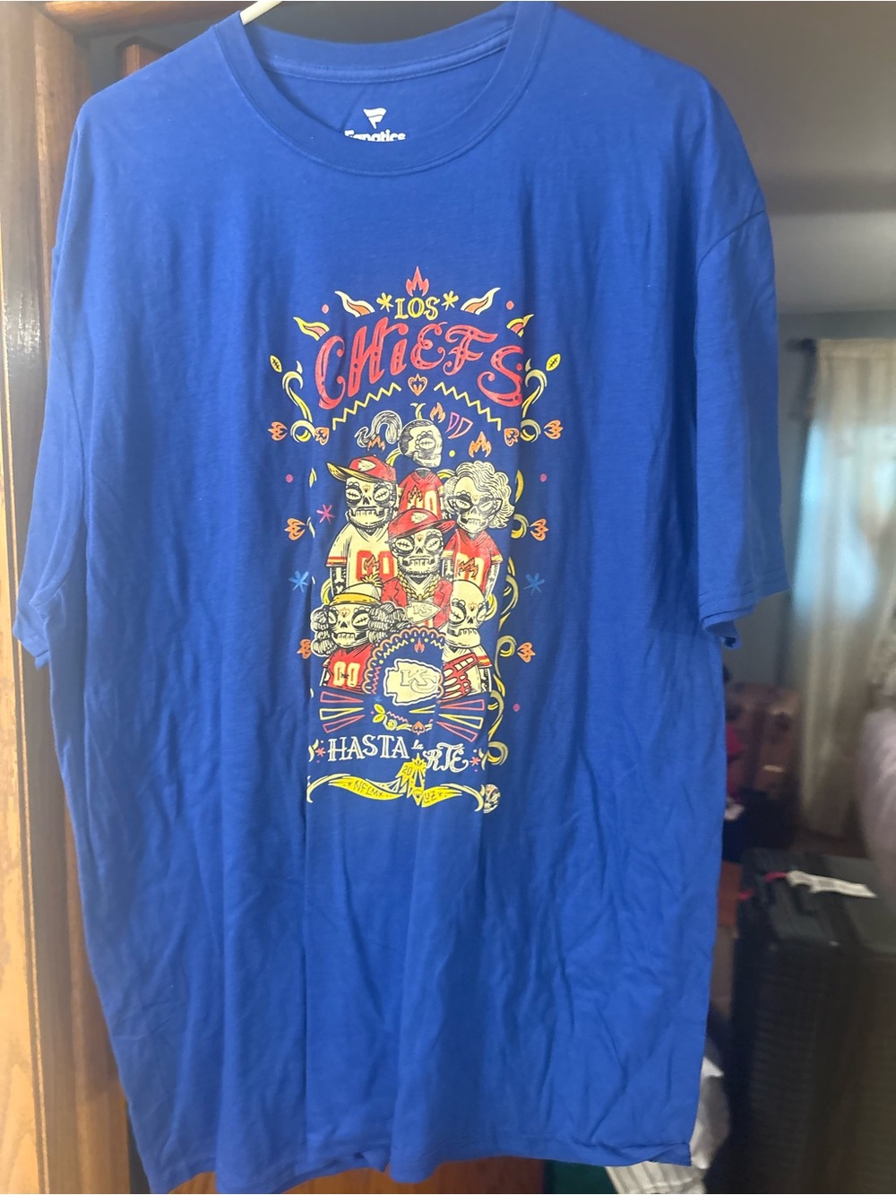 Brand new men’s XXL Fanatics Royal Blue Kansas Chiefs Graphic Tee